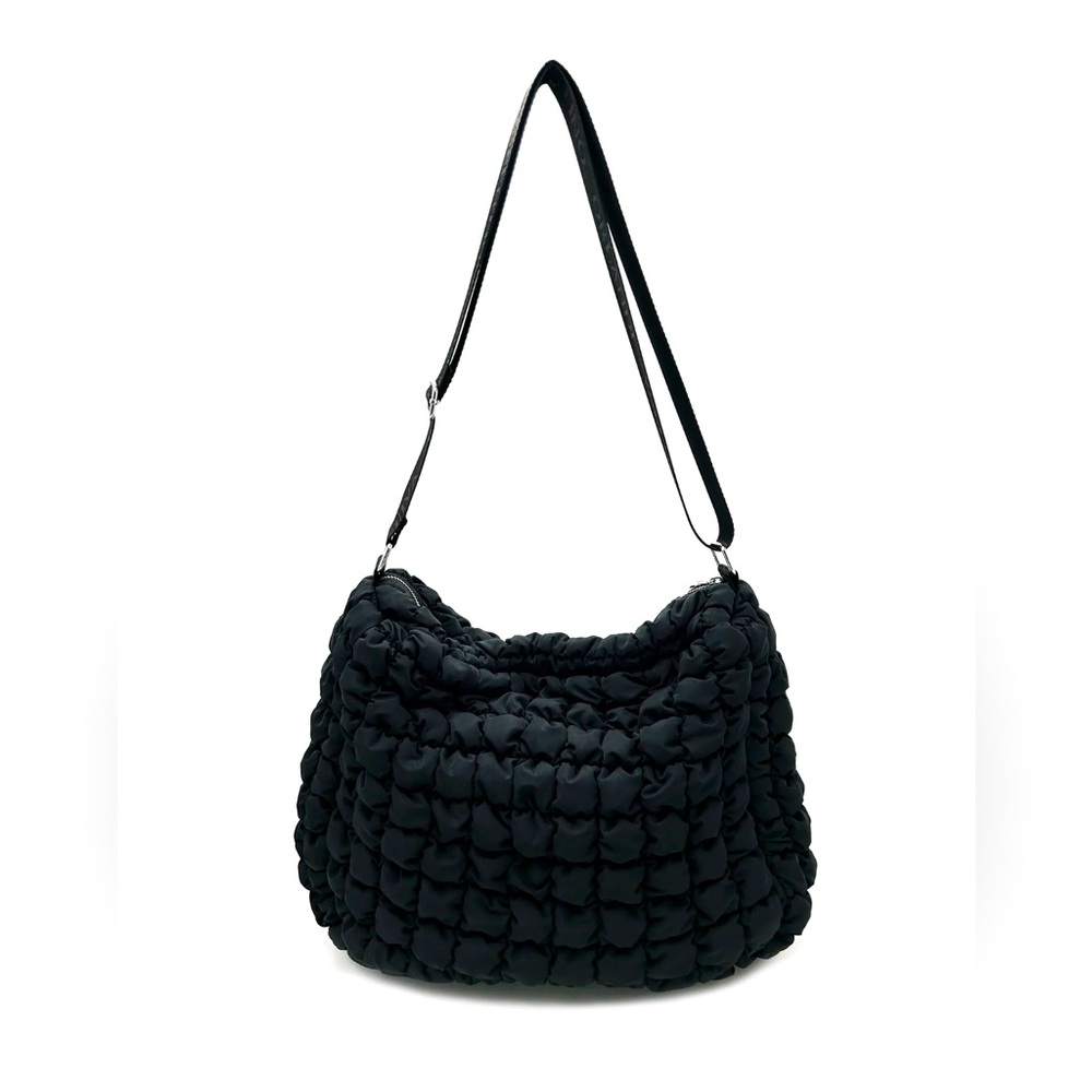 Valentino Orlando Black quilted nylon crossbody bag NWT